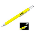 Tool Ballpoint Pen w/ Ruler/ Stylus/ Leveler & Mini Screwdriver
